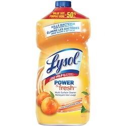 Lysol Nettoyant tout-usage, À verser, Orange, Nettoyant multi surface 1.2 l, 0,50 $/100ml
