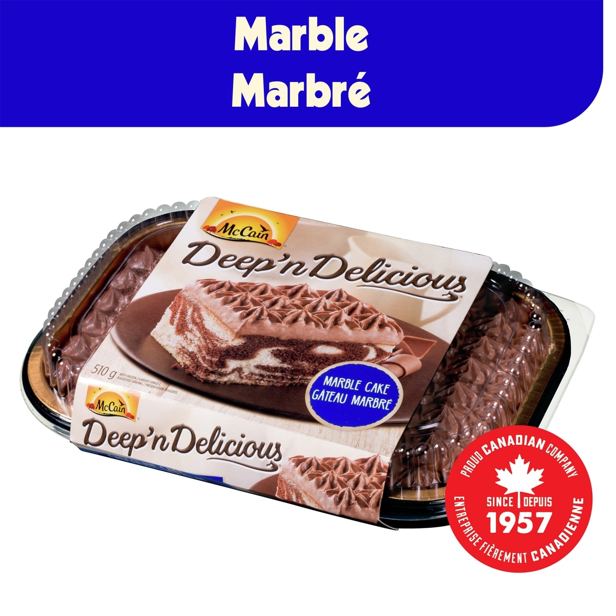 McCain Deep'n Delicious® Marble Cake 510 g, $1.57/100g