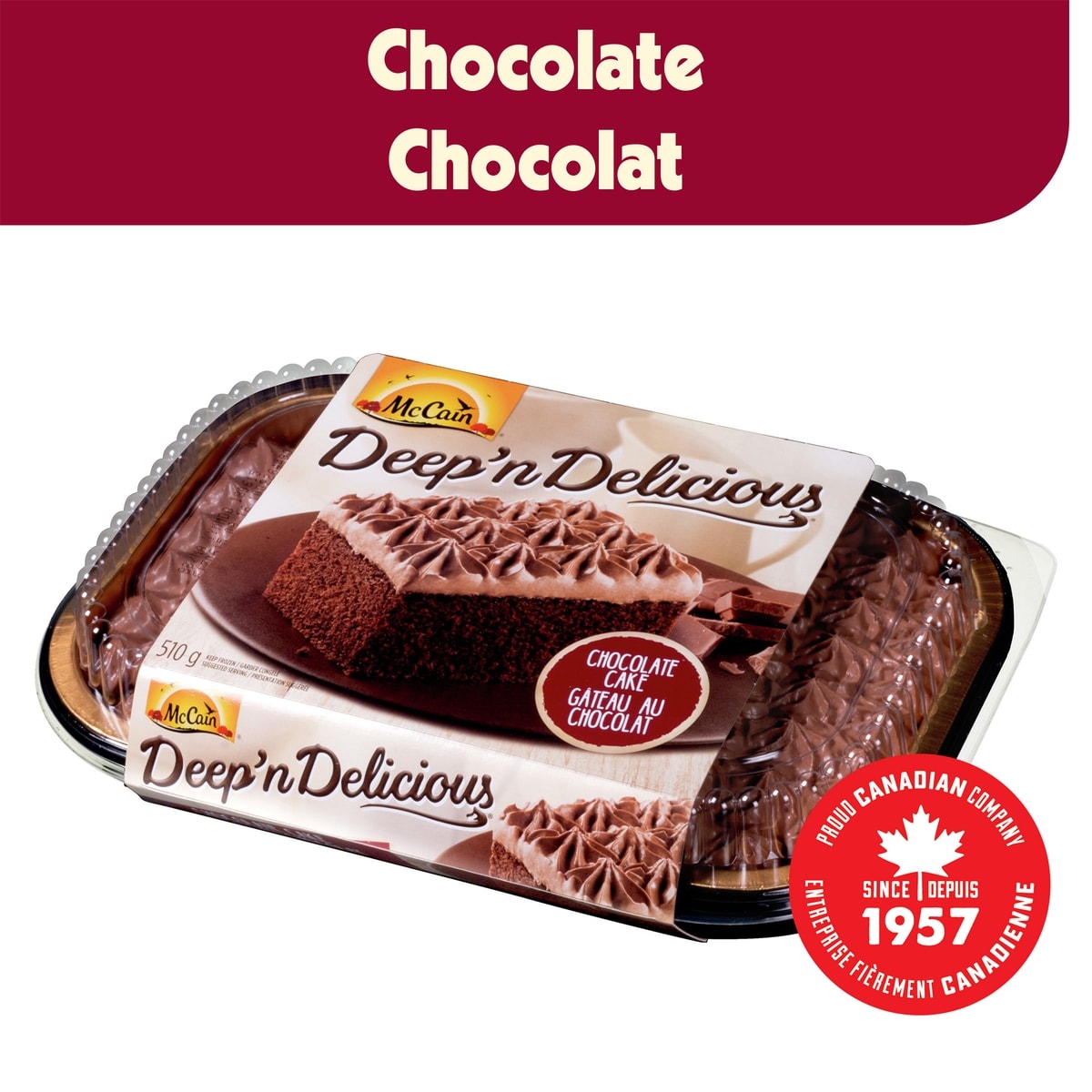 McCain Deep'n Delicious® Chocolate Cake 510 g, $1.57/100g
