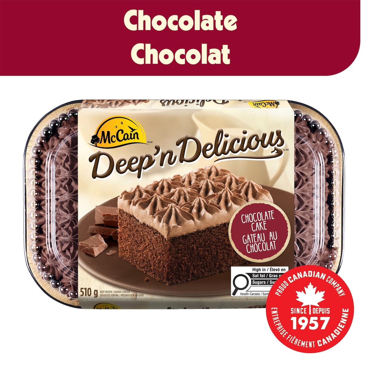 McCain Deep'n Delicious Frozen Cake Salted Caramel