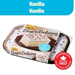 McCain Gâteau à la vanille Deep’n Deliciousᴹᴰ 510 g, 1,27 $/100g