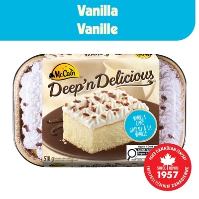 McCain Gâteau à la vanille Deep’n Deliciousᴹᴰ 510 g, 1,43 $/100g