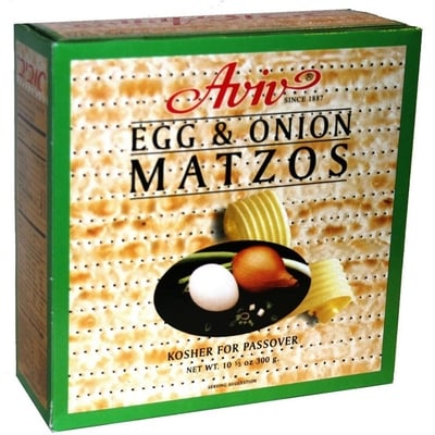 Aviv Matzos, Egg and Onion 300 g, $3.00/100g