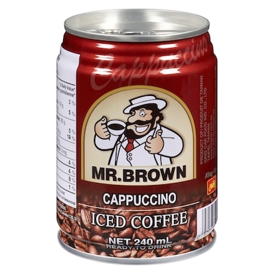 Mr Brown Iced Coffee, Cappuccino 240 ml, $0.42/100ml