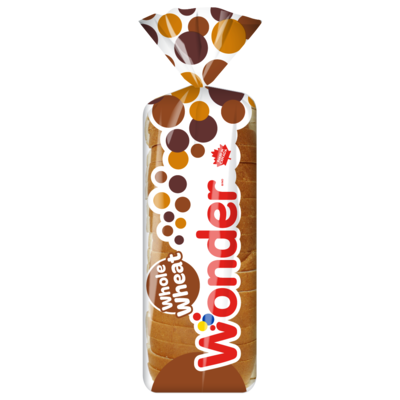 Wonder Whole Wheat Bread 570 g, $0.70/100g