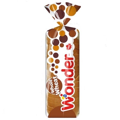 Wonder Whole Wheat Bread 570 g, $0.70/100g