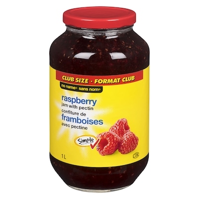 Sans Nom Confiture de framboises avec pectine 1 l, 0,83 $/100ml