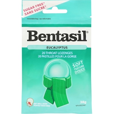 Bentasil Throat Lozenges, Eucalyptus 20 ea, $0.20/1ea