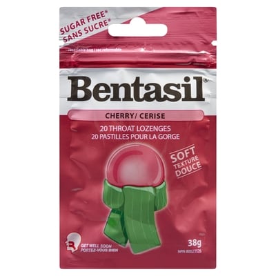 Bentasil Pastilles Cerise 20 ea, 0,24 $/1ch