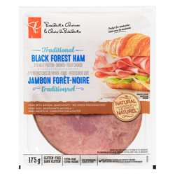 President's Choice Traditional Black Forest Ham 175 g, $48.51/1kg $4.85/100g