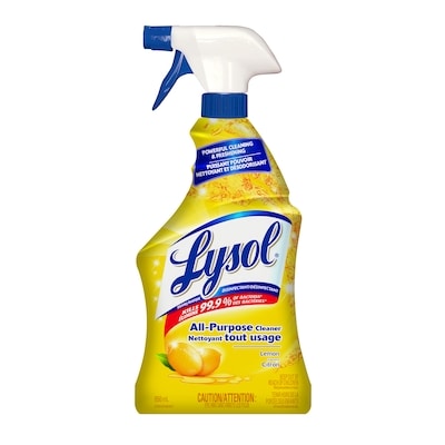 Lysol Nettoyant tout usage, Vaporisateur, citron, nettoyage et rafraîchissement puissants 650 ml, 0,92 $/100ml