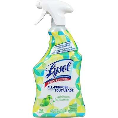 Lysol Nettoyant tout usage, Vaporisateur, pomme verte, nettoyage et rafraîchissement puissants 650 ml, 0,92 $/100ml