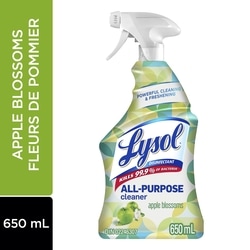 Lysol Nettoyant tout usage, Vaporisateur, pomme verte, nettoyage et rafraîchissement puissants 650 ml, 0,92 $/100ml