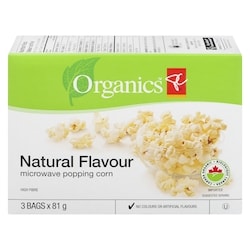 Organic Microwave Popcorn, Natural