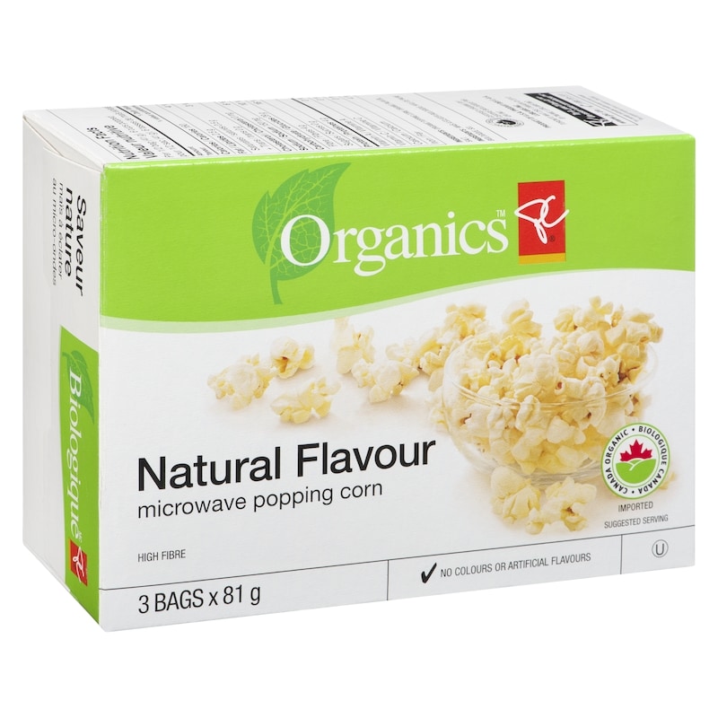 Organic Microwave Popcorn, Natural