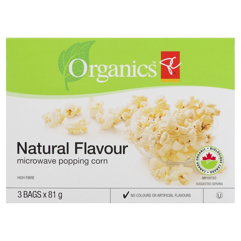 Organic Microwave Popcorn, Natural