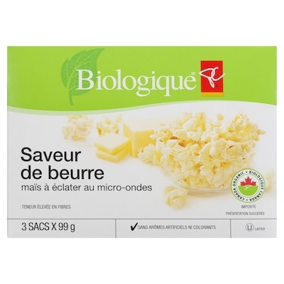 Maïs À Éclater Au Micro-Ondes Beurre