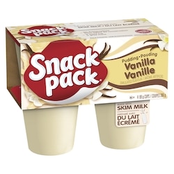 Snackpack Snack Pack, Pudding, Vanilla - 4x99.0 g | Zehrs