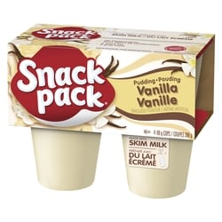 Snackpack Snack Pack, Pudding, Vanilla - 4x99.0 g | Zehrs