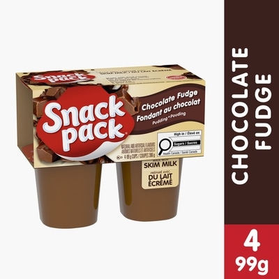 Snackpack Pouding au fudge au chocolat 4x99.0 g, 0,88 $/100g