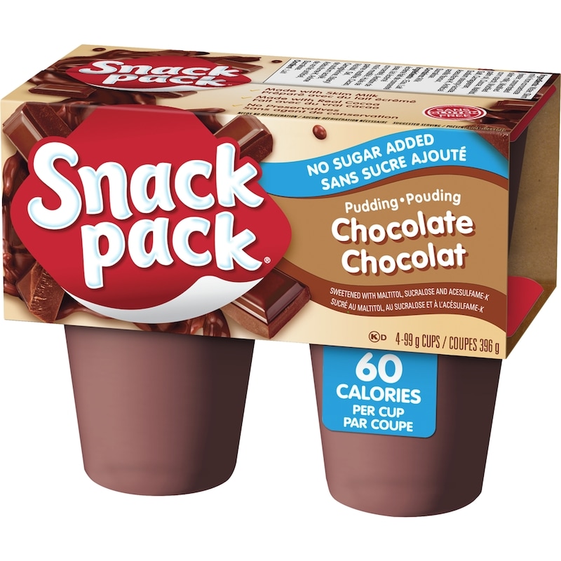 Snack Pack, Pudding, No Sugar Added Chocolate