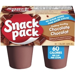 Snackpack Pouding au chocolat sans sucre ajouté 4x99.0 g, 0,58 $/100g