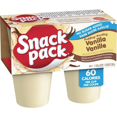 Pouding  à la vanille sans sucre ajouté