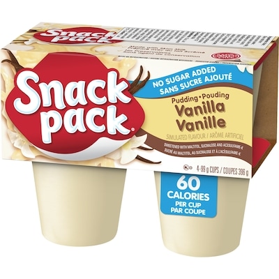 Pouding  à la vanille sans sucre ajouté