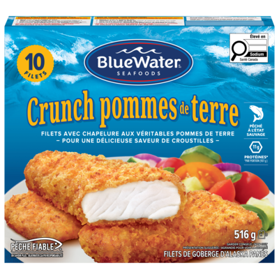 BlueWater Seafoods Crunch pommes de terre 516 g, 1,74 $/100g