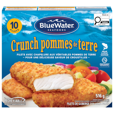 BlueWater Seafoods Crunch pommes de terre 516 g, 1,94 $/100g