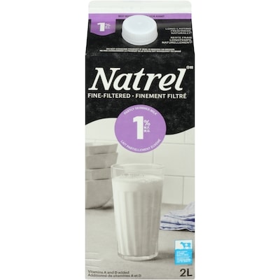 Natrel Fine-Filtered 1% Milk 2 l, $0.30/100ml