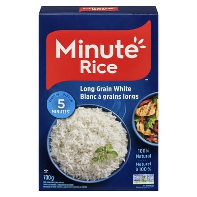 Minute Rice Riz à grains ronds de choix 700 g, 0,79 $/100g