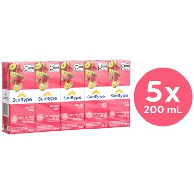 SunRype Boîtes de jus Fraise kiwi 5x200.0 ml, 0,28 $/100ml