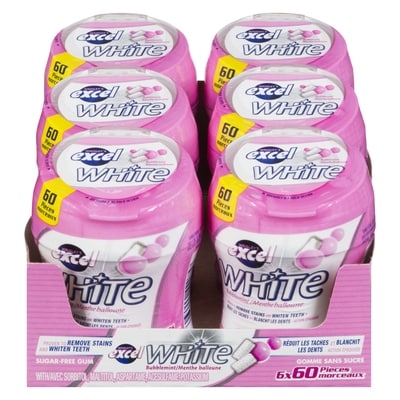 Wrigley's White Sugar-Free Gum, Bubble Mint  6x83.0 g, $5.52/100g