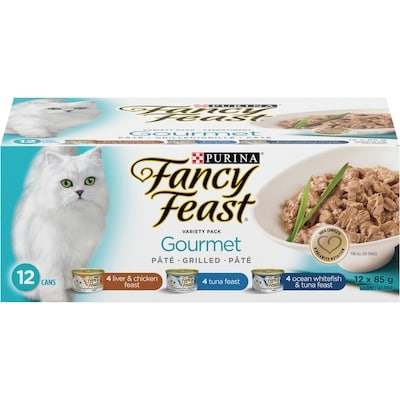 Purina Fancy Feast Gourmet Food Variety Pack, Wet Cat Food 12x85.0 g, $1.16/100g