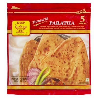 Deep 5 Paratha 334.87 g, $1.05/100g