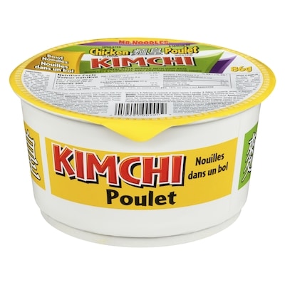 Mr Noodles Soupe aux nouilles et au kimchi 86 g, 2,31 $/100g