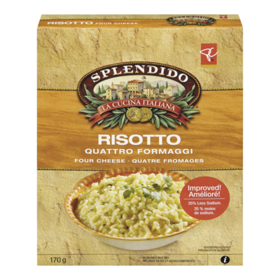PC Splendido Risotto aux quatre fromages 170 g, 2,05 $/100g