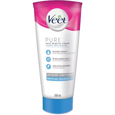 Veet Pure™ crème dépilatoire, peau sensible 200 ml, 7,50 $/100ml