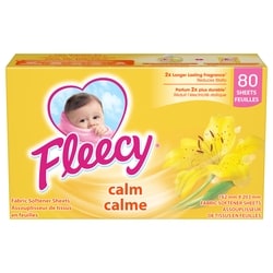 Aroma Therapy Fabric Softener Dryer Sheets, Calm, 80 Sheets