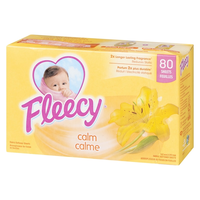 Aroma Therapy Fabric Softener Dryer Sheets, Calm, 80 Sheets