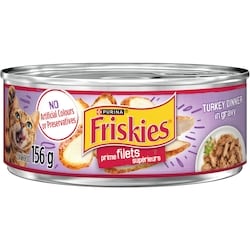 Purina Friskies Prime Filets Turkey Dinner in Gravy, Wet Cat Food 156 g, $0.58/100g