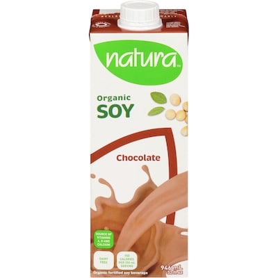 Natura Organic fortified soy beverage chocolate 946 ml, $0.47/100ml