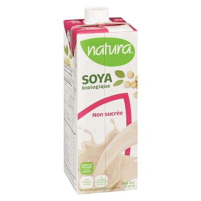 Boisson de soya bio enrichie non sucrée