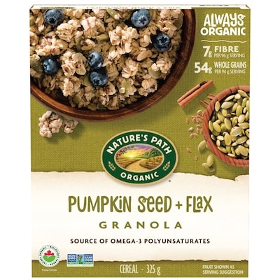 Nature's Path Organic Pumpkin Seed + Flax Granola 325 g, $1.69/100g