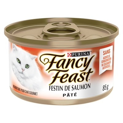 Purina Fancy Feast Pâté Festin de Saumon, Nourriture Humide pour Chats 85 g 85 g, 1,52 $/100g