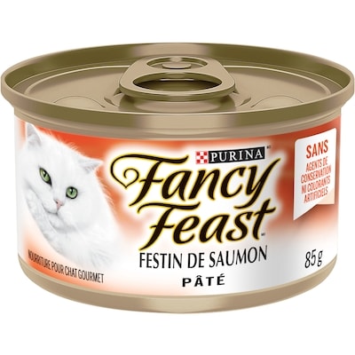 Purina Fancy Feast Pâté Festin de Saumon, Nourriture Humide pour Chats 85 g 85 g, 1,18 $/100g