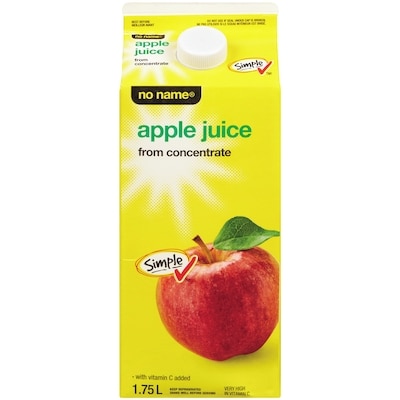 No Name Apple Juice 1.75 l, $0.22/100ml