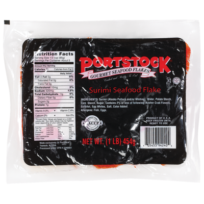 Portlock Kosher Imitation Crab Meat Flakes 454 g, $2.20/100g