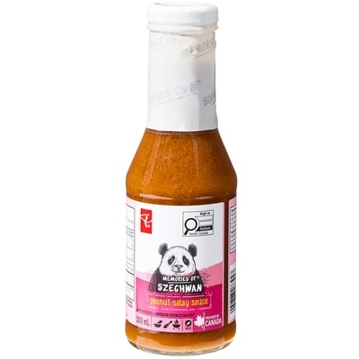 President's Choice Memories of Szechwan Peanut Satay Sauce  350 ml, $1.57/100ml